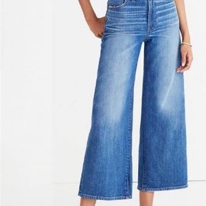 Madewell Wide Leg Cropped Jeans (Size 27)